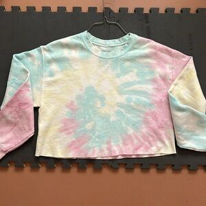 Tie Dye cropped sweatshirt